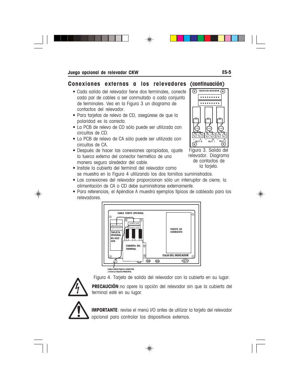 Ohaus CKW WASHDOWN CHECKWEIGHING SCALES_INDICATOR Relay Option Kit Manual multi User Manual | Page 16 / 52