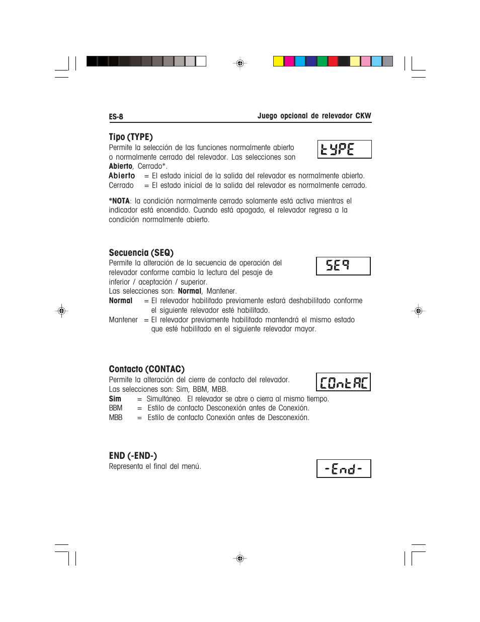 Ohaus CKW WASHDOWN CHECKWEIGHING SCALES_INDICATOR Relay Option Kit Manual multi User Manual | Page 19 / 52