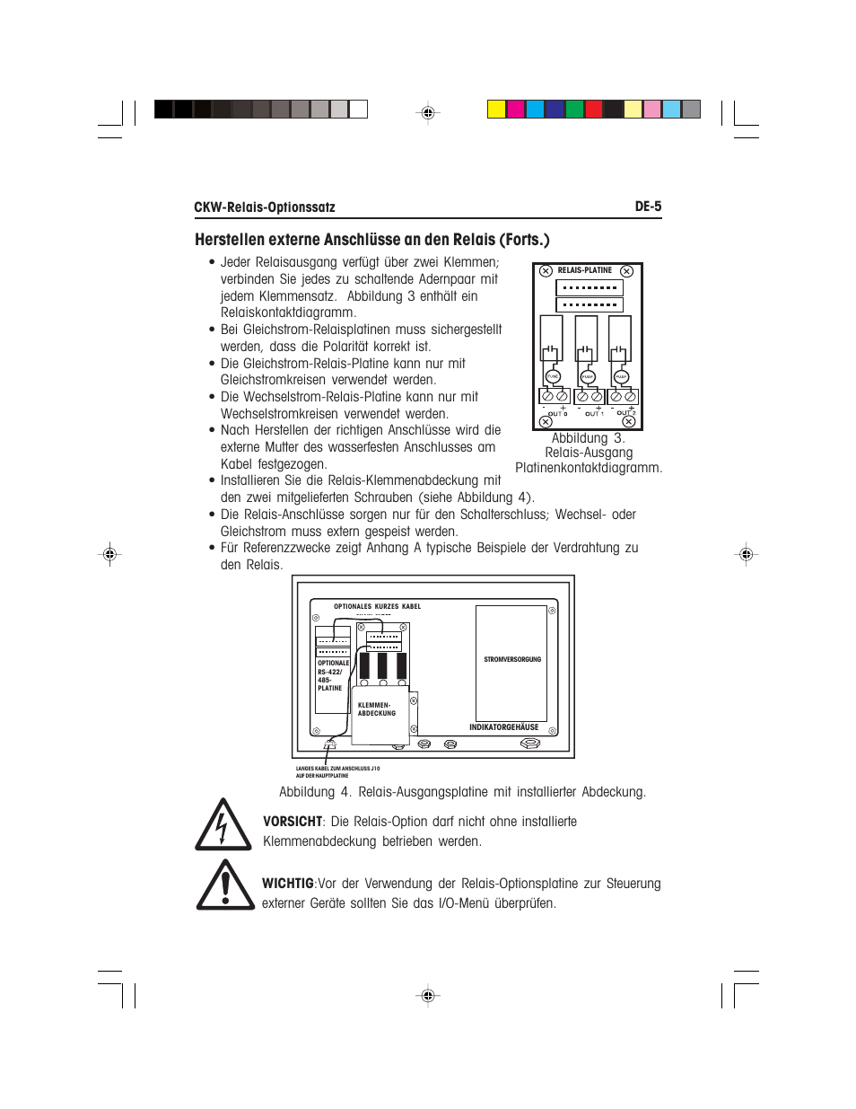 Ohaus CKW WASHDOWN CHECKWEIGHING SCALES_INDICATOR Relay Option Kit Manual multi User Manual | Page 36 / 52