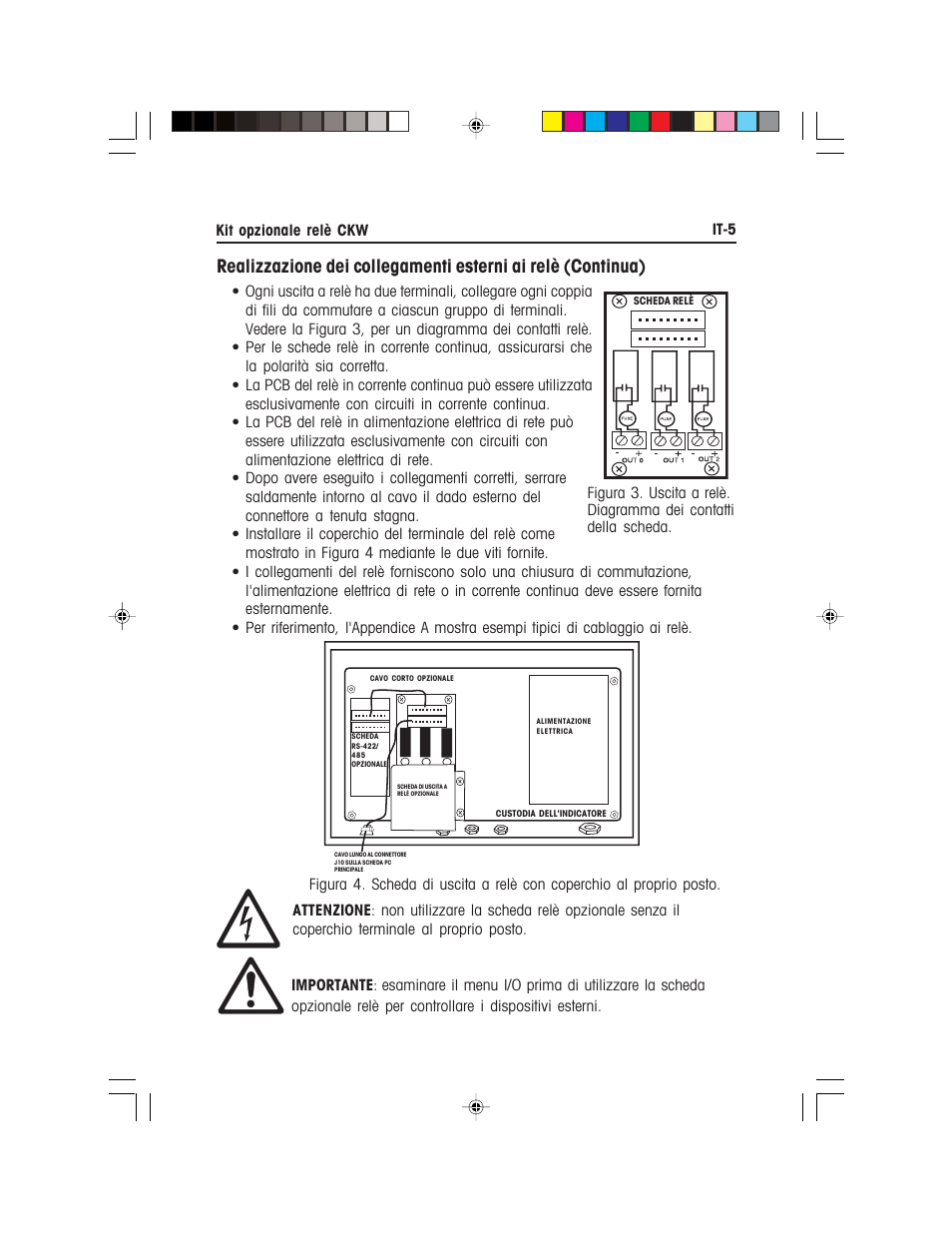 Ohaus CKW WASHDOWN CHECKWEIGHING SCALES_INDICATOR Relay Option Kit Manual multi User Manual | Page 46 / 52