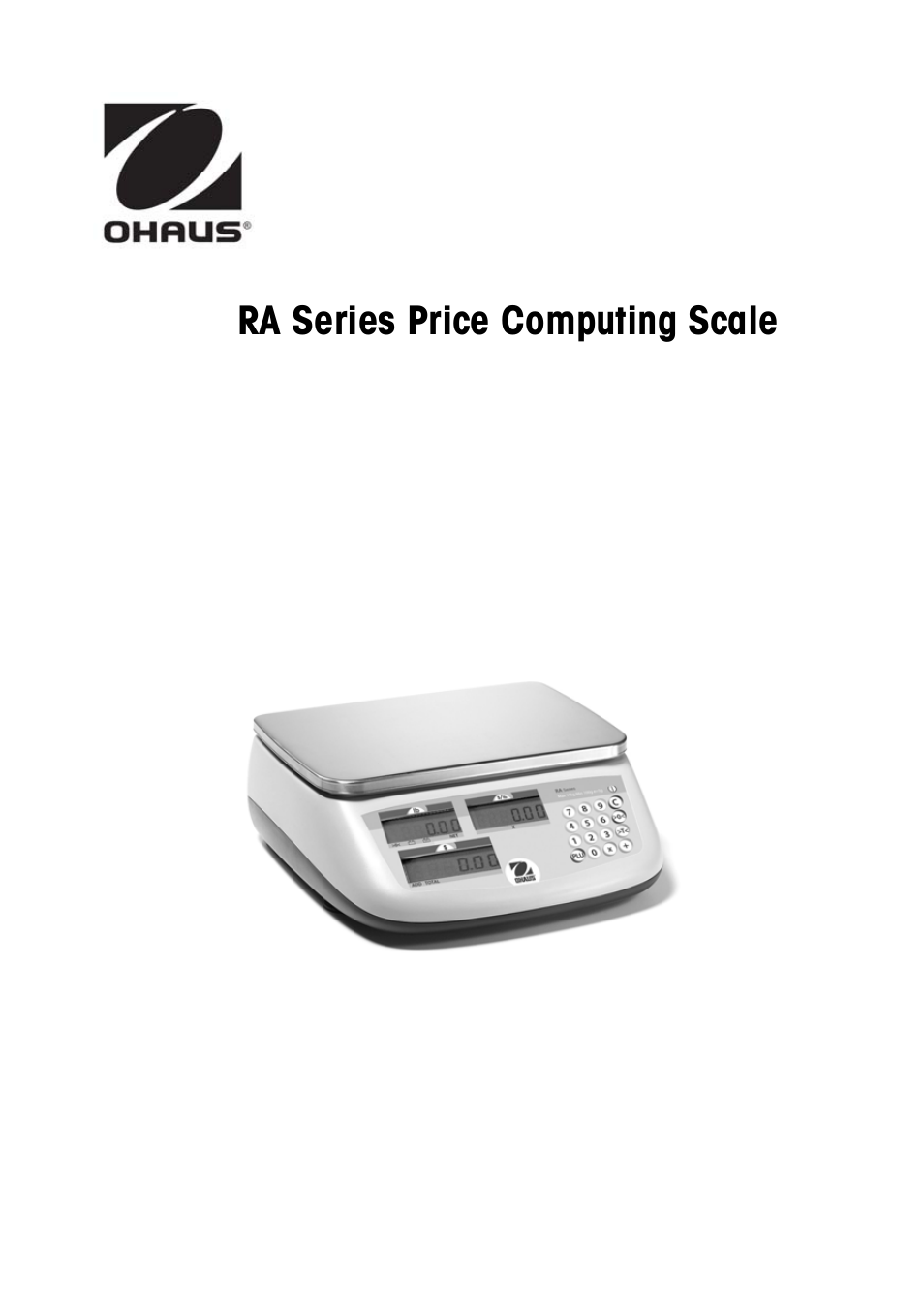 Ohaus RA PRICE COMPUTING COMPACT SCALES Manual User Manual | 21 pages