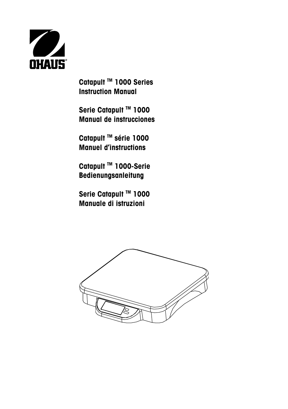 Ohaus CATAPULT 1000 SCALES Manual multi User Manual | 64 pages