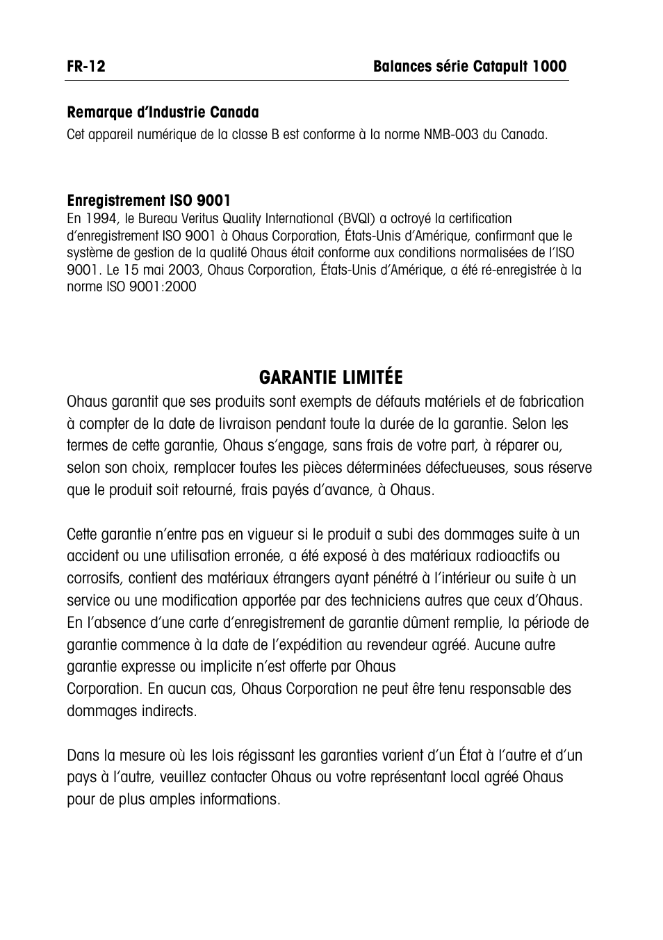 Ohaus CATAPULT 1000 SCALES Manual multi User Manual | Page 38 / 64