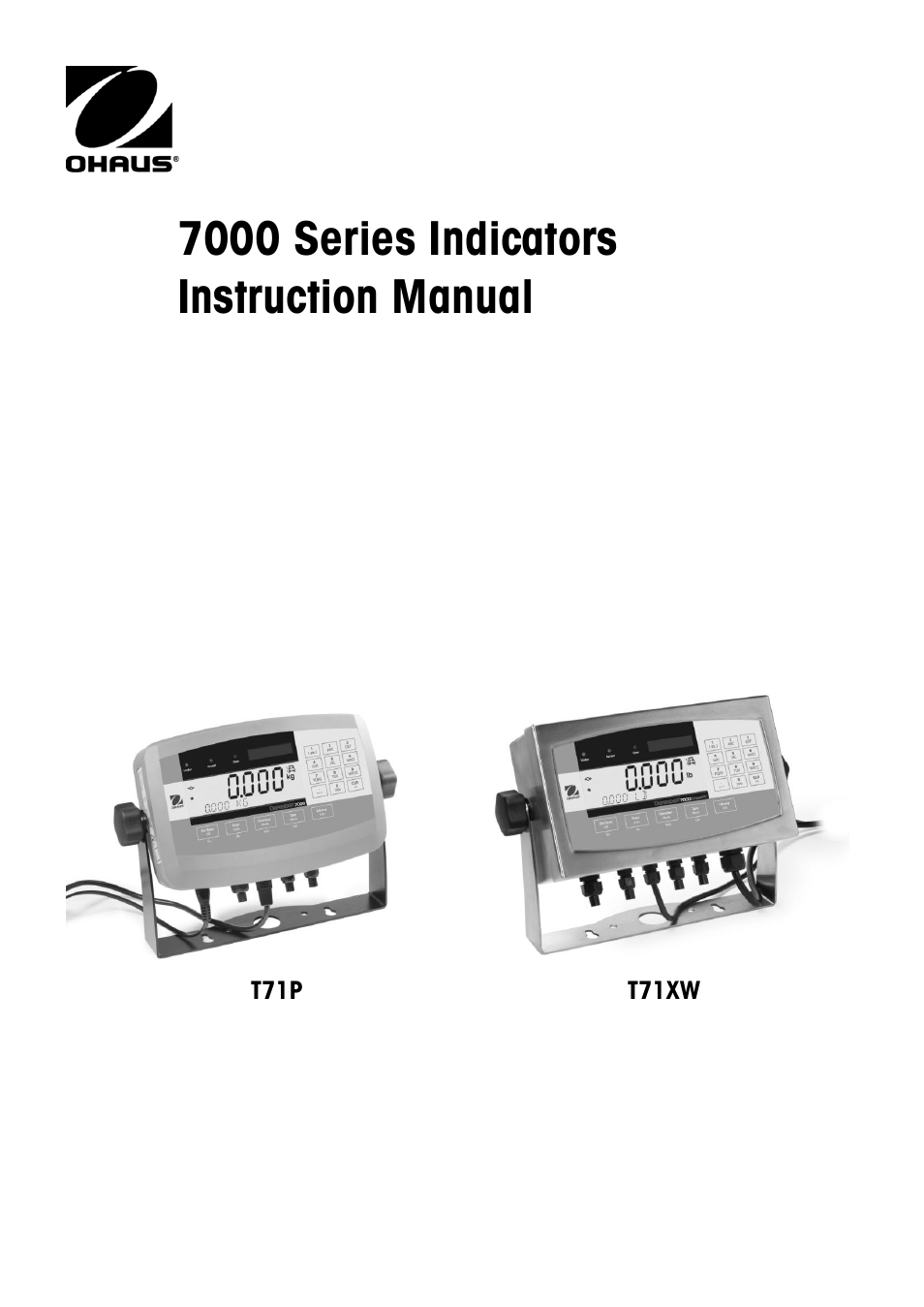 Ohaus DEFENDER 7000 BENCH SCALES Manual en User Manual | 78 pages