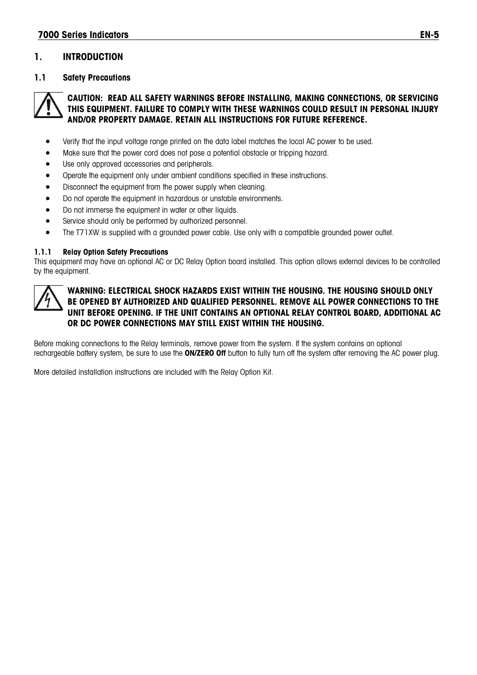 Ohaus DEFENDER 7000 BENCH SCALES Manual en User Manual | Page 7 / 78