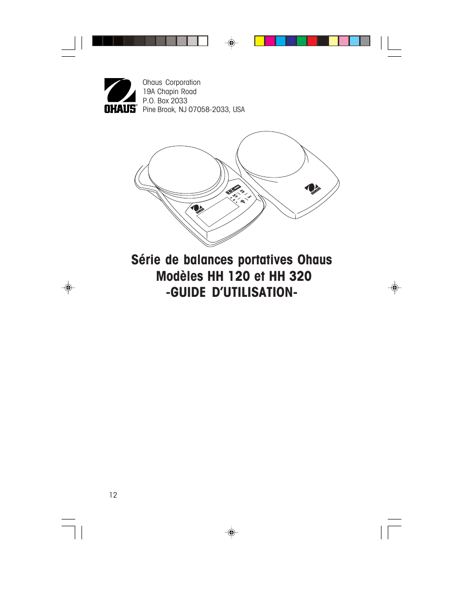 Ohaus HH 320 HAND HELD SCALES Manual multi User Manual | Page 12 / 40