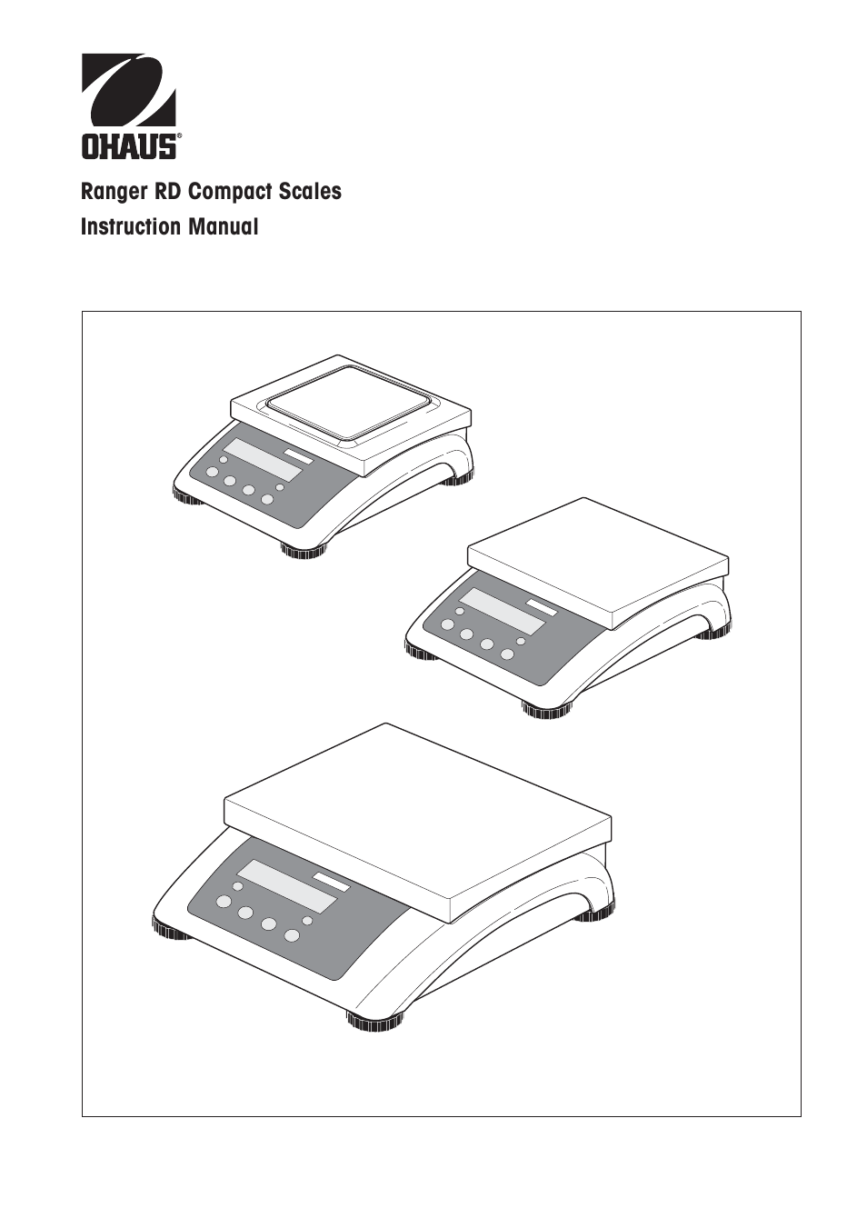 Ohaus RANGER COMPACT HIGH RESOLUTION SCALES Manual en User Manual | 54 pages