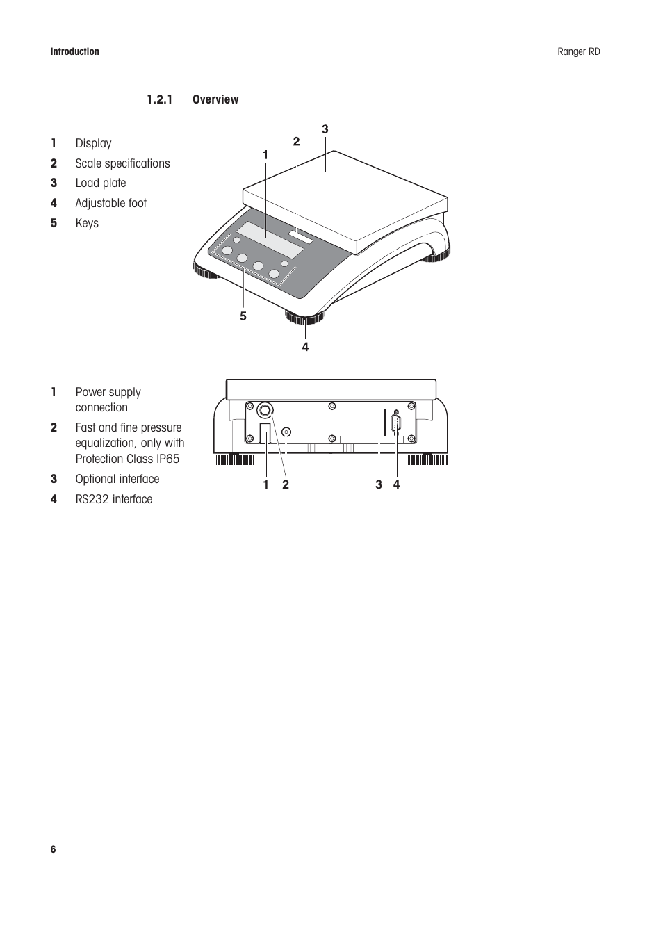 Ohaus RANGER COMPACT HIGH RESOLUTION SCALES Manual en User Manual | Page 6 / 54
