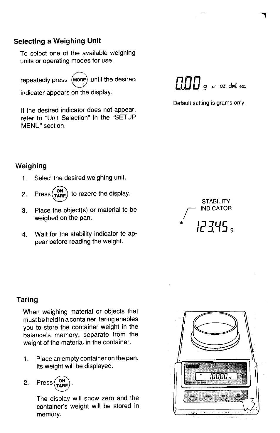 Ohaus TP Series Electronic Balance User Manual | Page 12 / 116