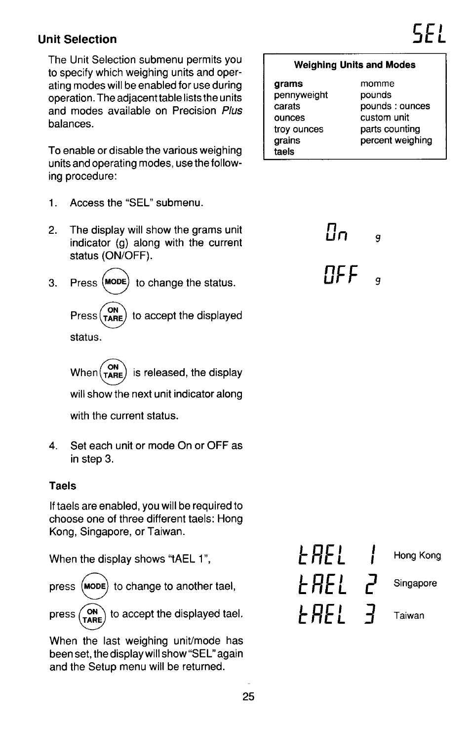 Ohaus TP Series Electronic Balance User Manual | Page 25 / 116