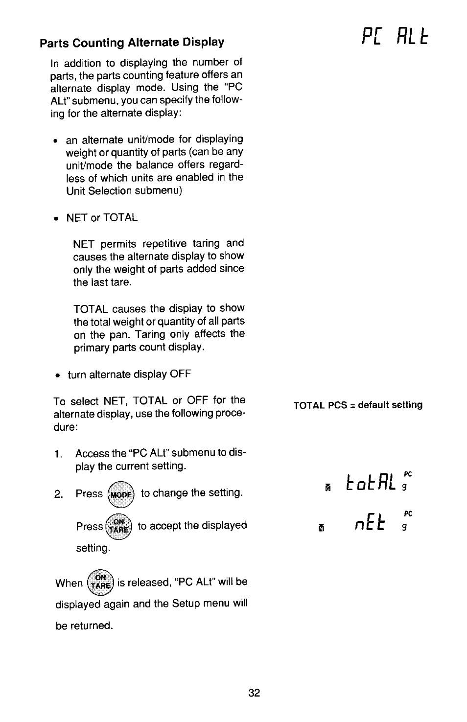 Ohaus TP Series Electronic Balance User Manual | Page 32 / 116