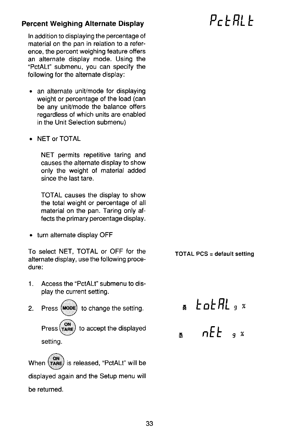 Ohaus TP Series Electronic Balance User Manual | Page 33 / 116