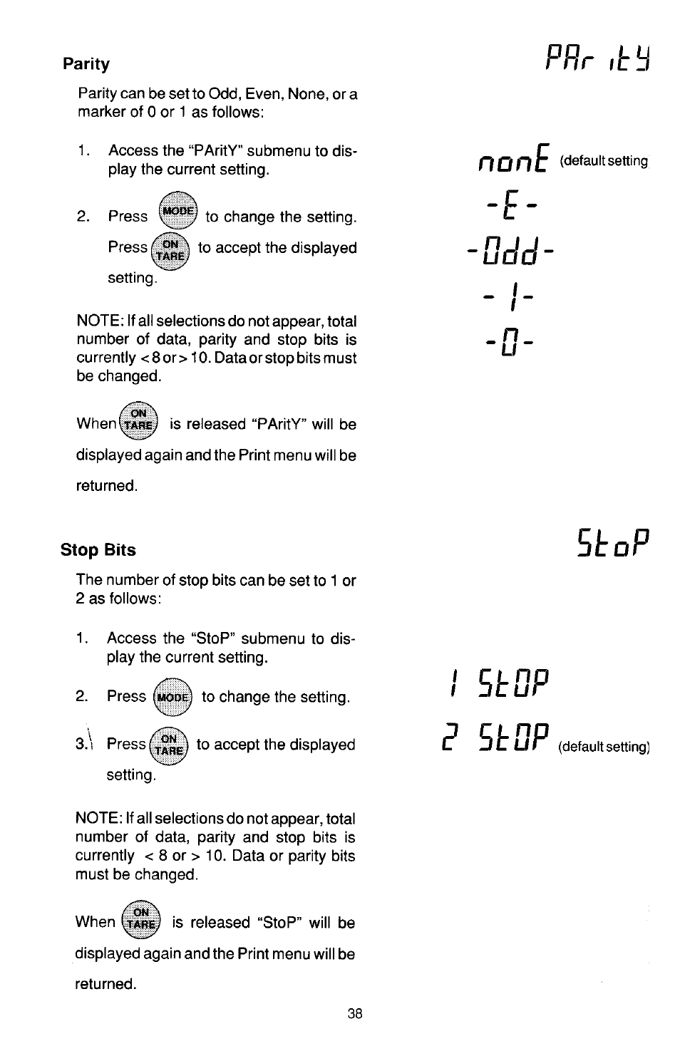 Ohaus TP Series Electronic Balance User Manual | Page 38 / 116