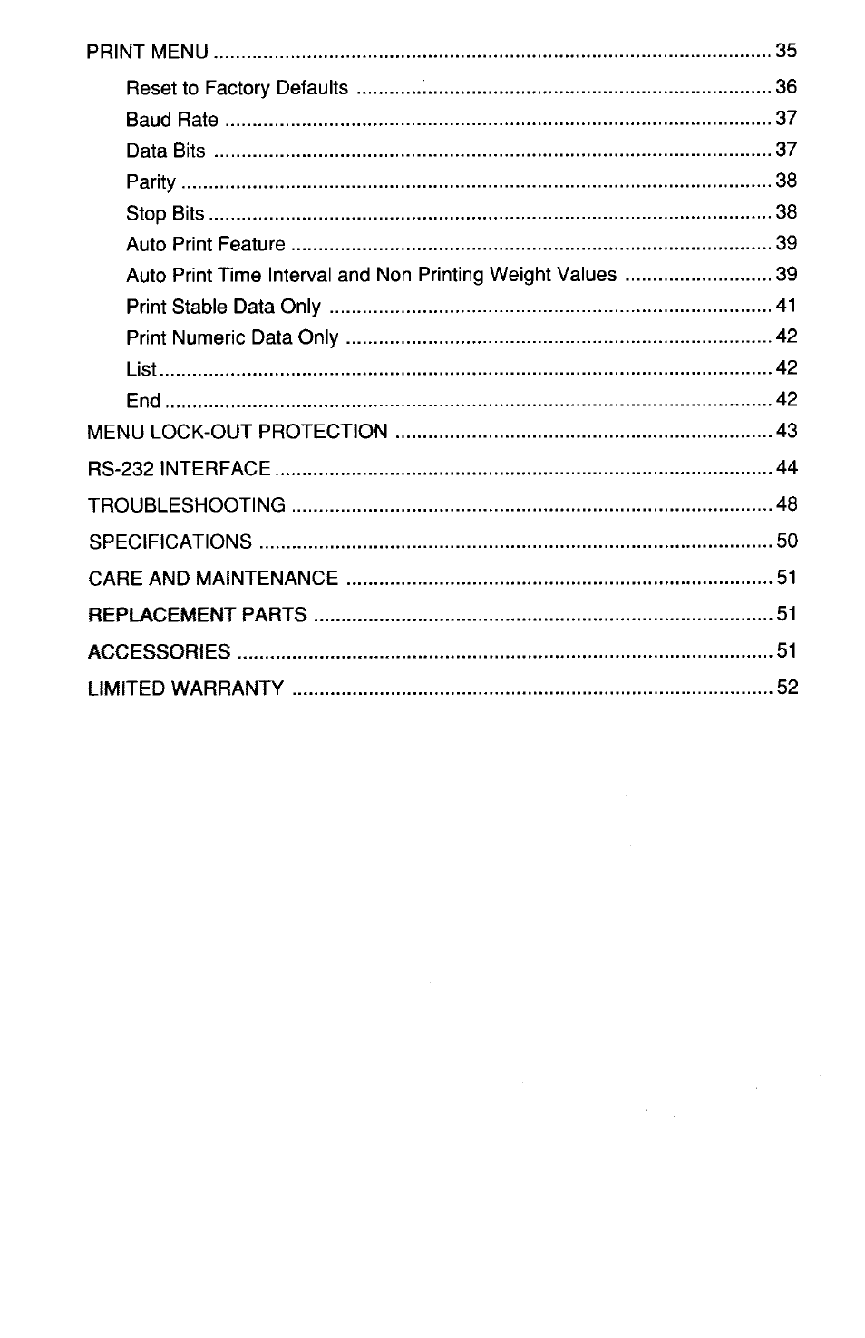 Ohaus TP Series Electronic Balance User Manual | Page 5 / 116