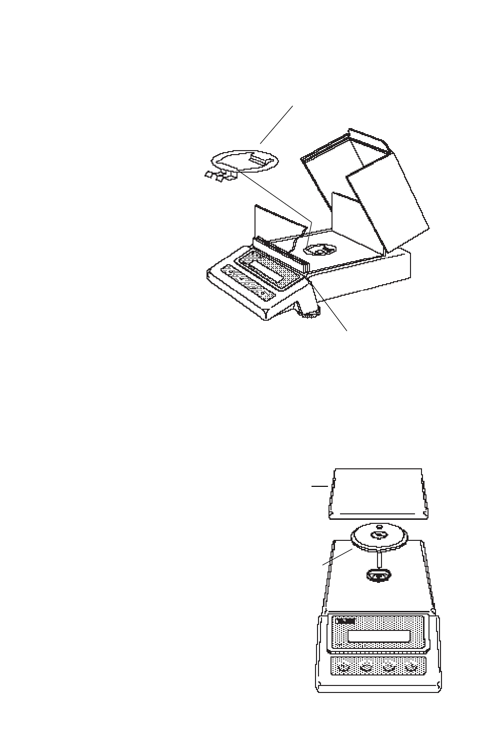 Draft shield, Pan and pan support, Square pan | Draft shield (tp200 and tp400d) | Ohaus TP Series Electronic Balance User Manual | Page 61 / 116