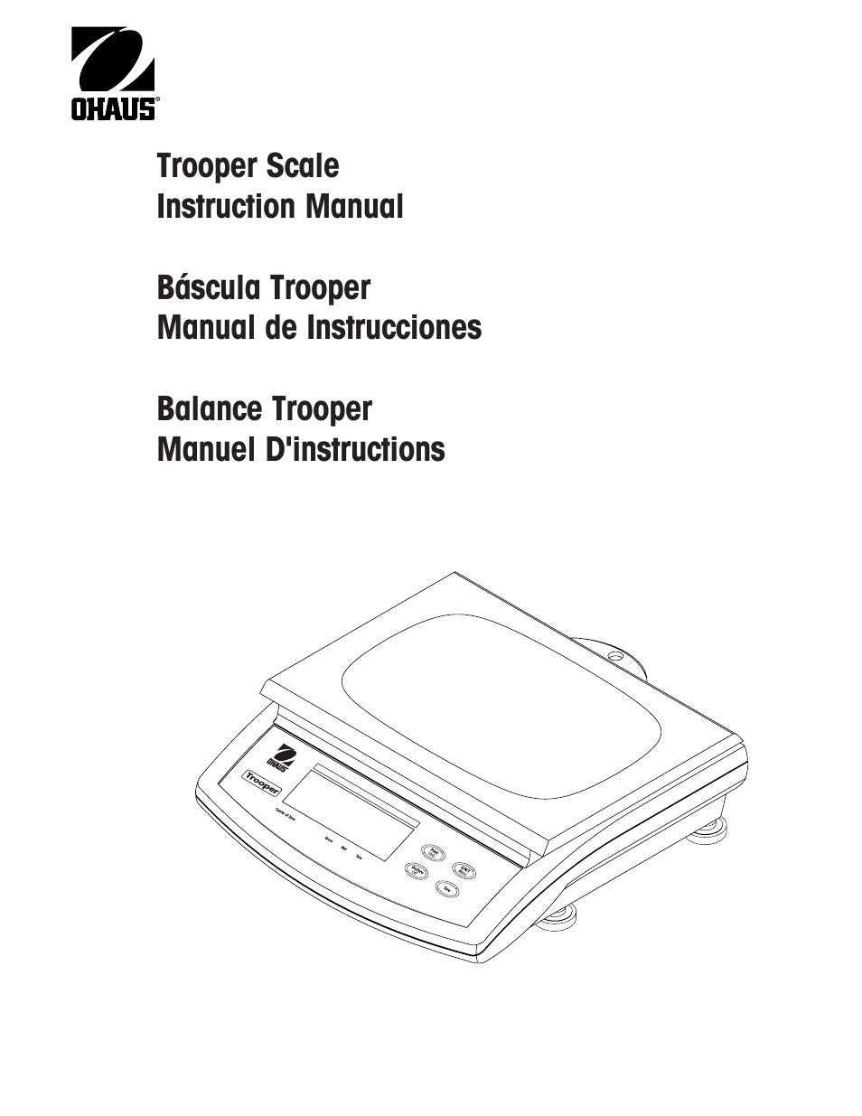 Ohaus TROOPER COMPACT SCALES Manual multi User Manual | 112 pages