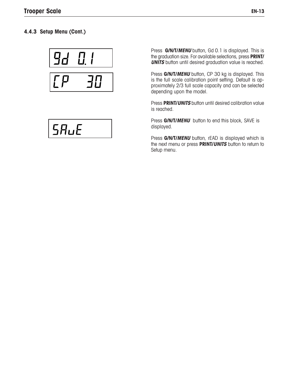 Trooper scale | Ohaus TROOPER COMPACT SCALES Manual multi User Manual | Page 19 / 112