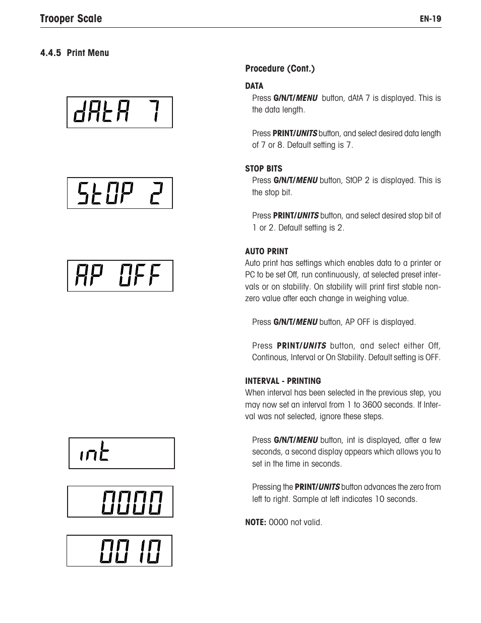 Trooper scale | Ohaus TROOPER COMPACT SCALES Manual multi User Manual | Page 25 / 112