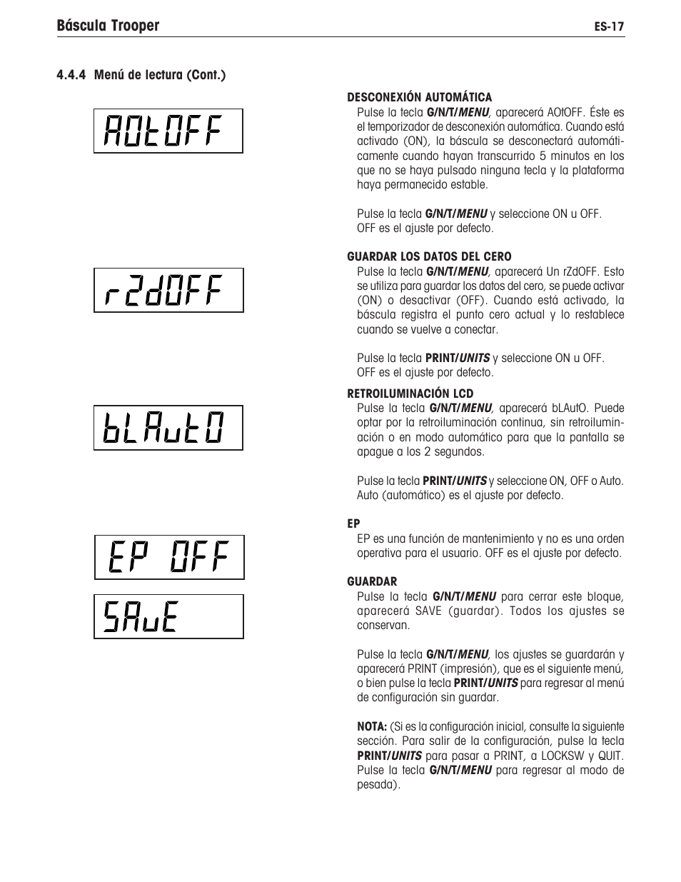 Báscula trooper | Ohaus TROOPER COMPACT SCALES Manual multi User Manual | Page 57 / 112