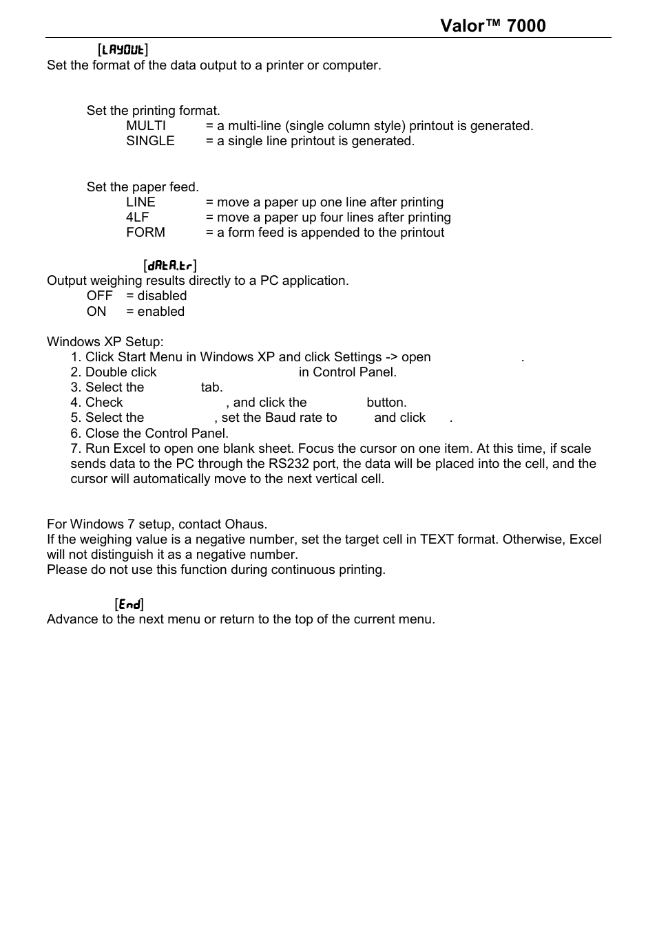 Series | Ohaus Valor 7000 Series COMPACT FOOD SCALES Manual User Manual | Page 22 / 40