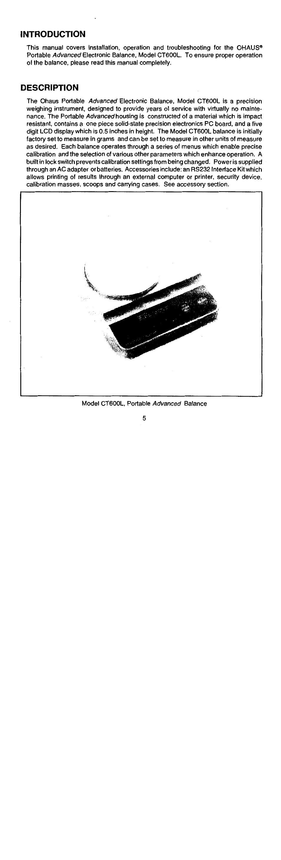 Ohaus CT Series ELECTRONIC BALANCE User Manual | Page 118 / 145