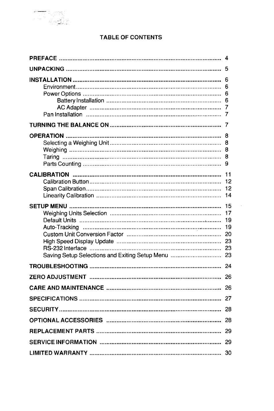 Ohaus CT Series ELECTRONIC BALANCE User Manual | Page 3 / 145