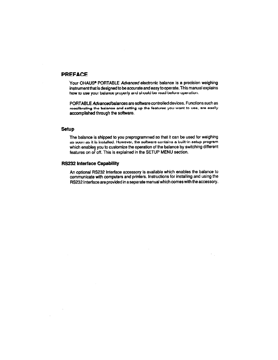 Preface | Ohaus CT Series ELECTRONIC BALANCE User Manual | Page 92 / 145