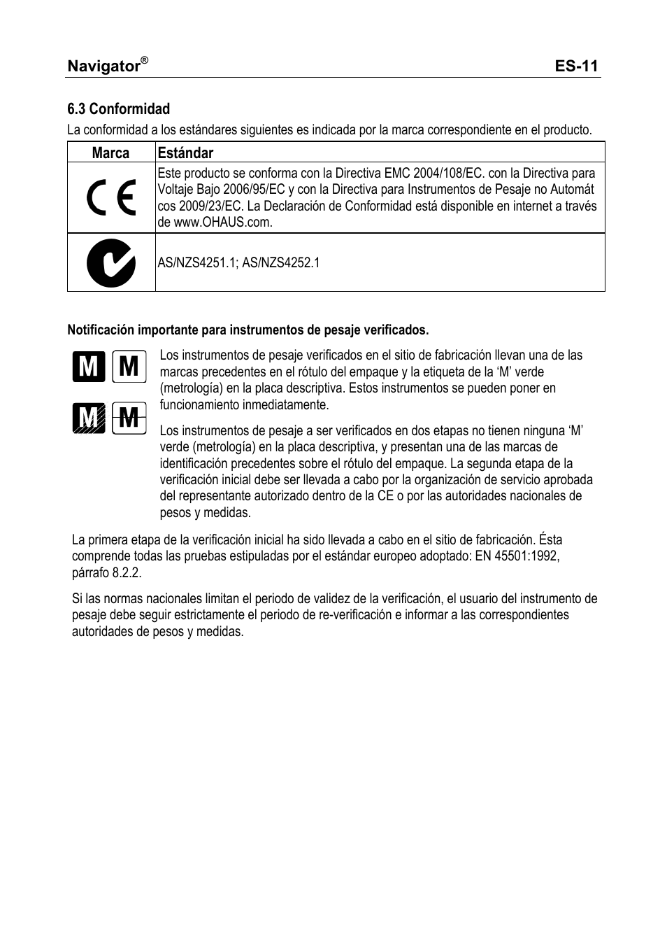 Ohaus NAVIGATOR NVT User Manual | Page 25 / 64