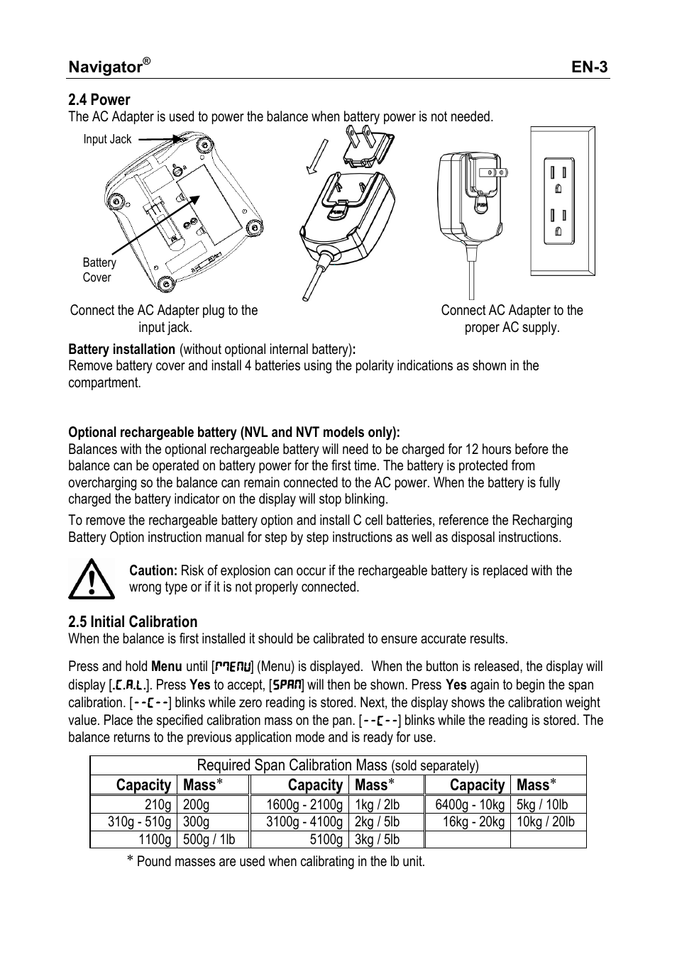 Ohaus NAVIGATOR NVT User Manual | Page 5 / 64
