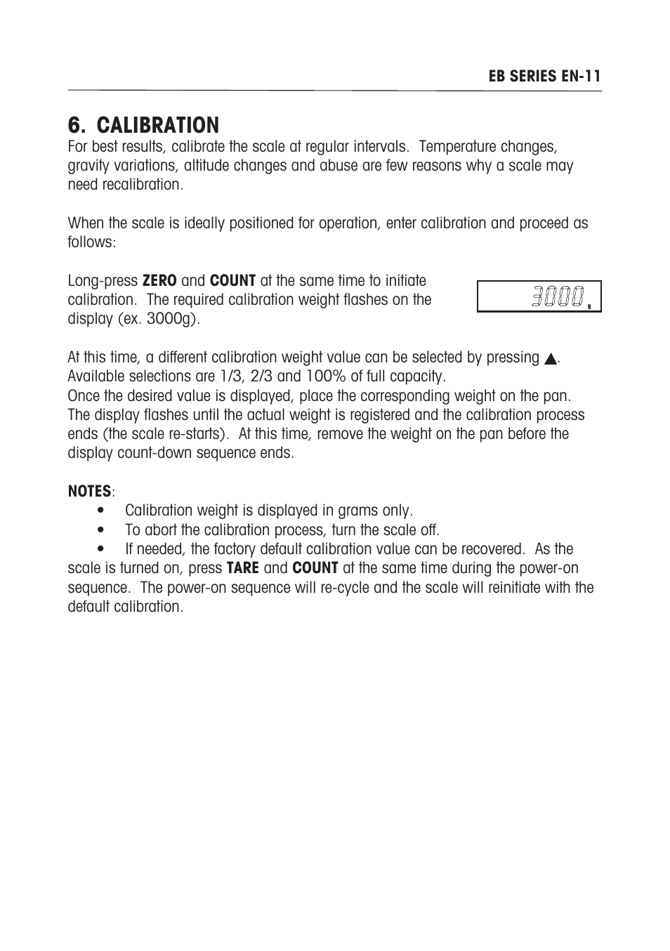 Calibration | Ohaus EB COMPACT SCALES Manual multi User Manual | Page 17 / 80