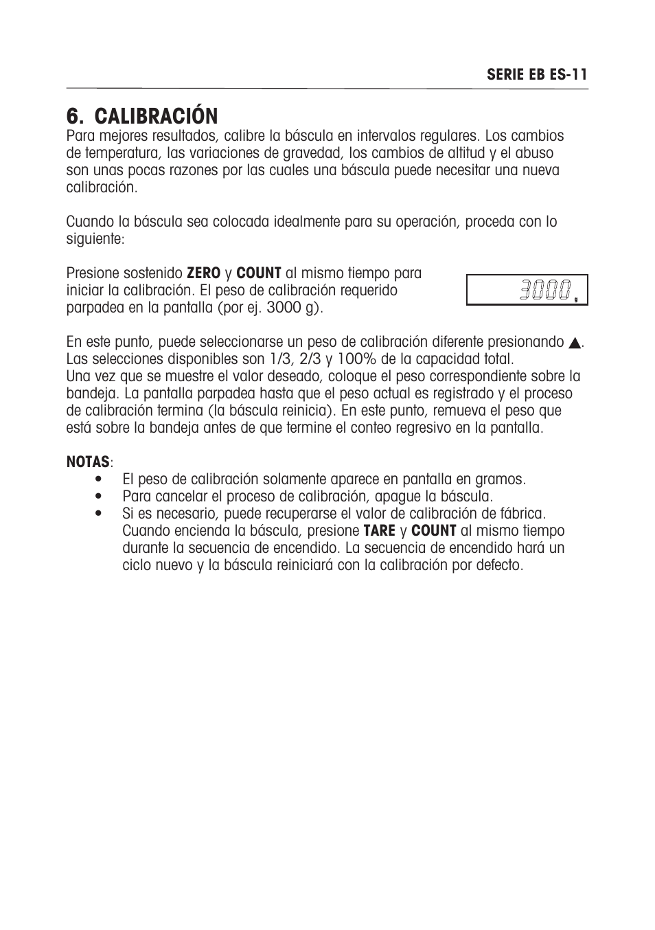 Calibración | Ohaus EB COMPACT SCALES Manual multi User Manual | Page 31 / 80