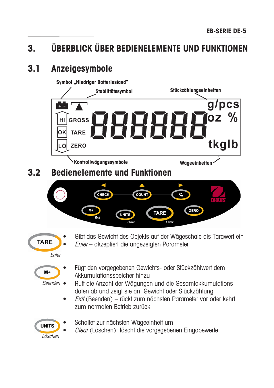 Ohaus EB COMPACT SCALES Manual multi User Manual | Page 53 / 80