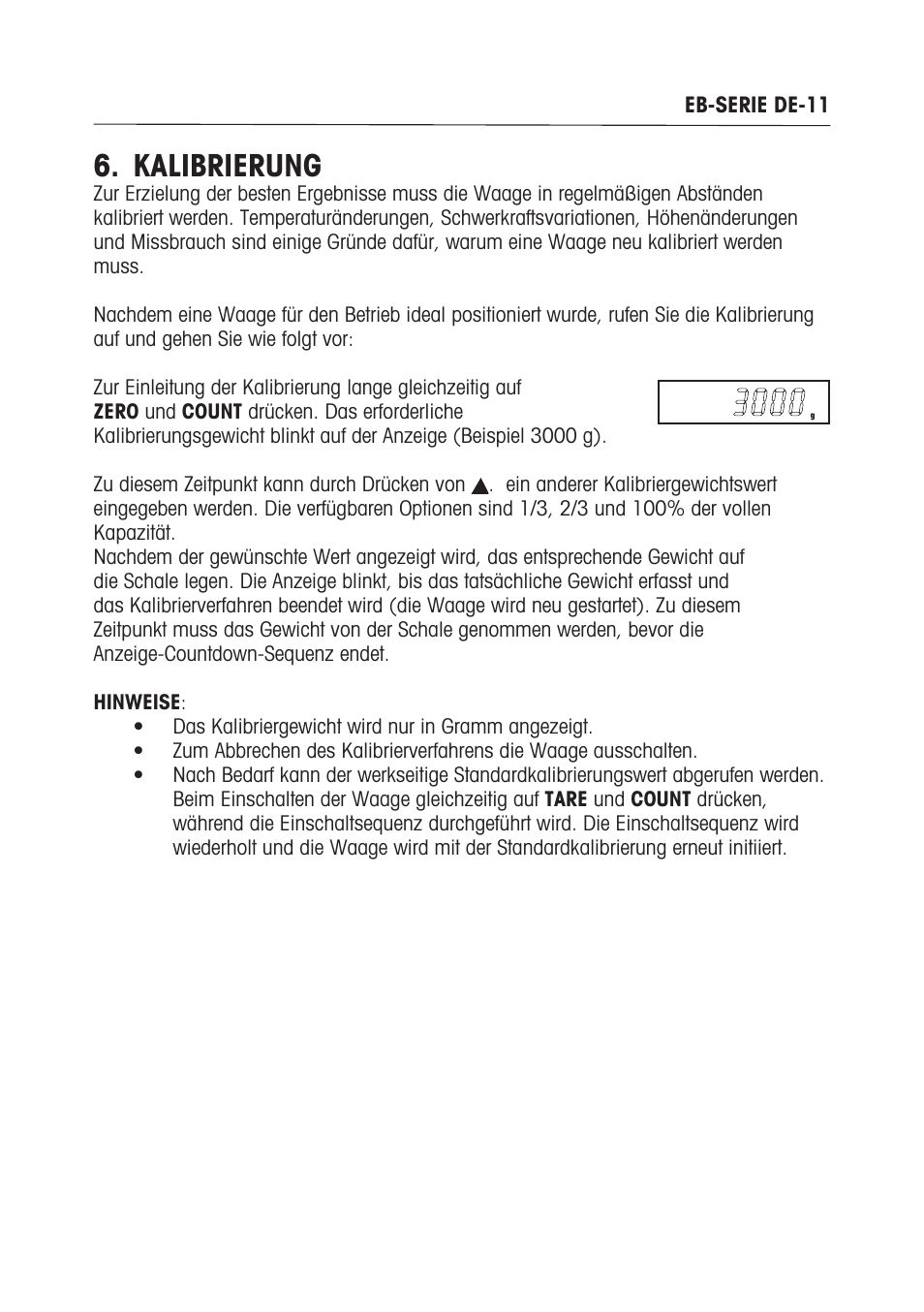 Kalibrierung | Ohaus EB COMPACT SCALES Manual multi User Manual | Page 59 / 80