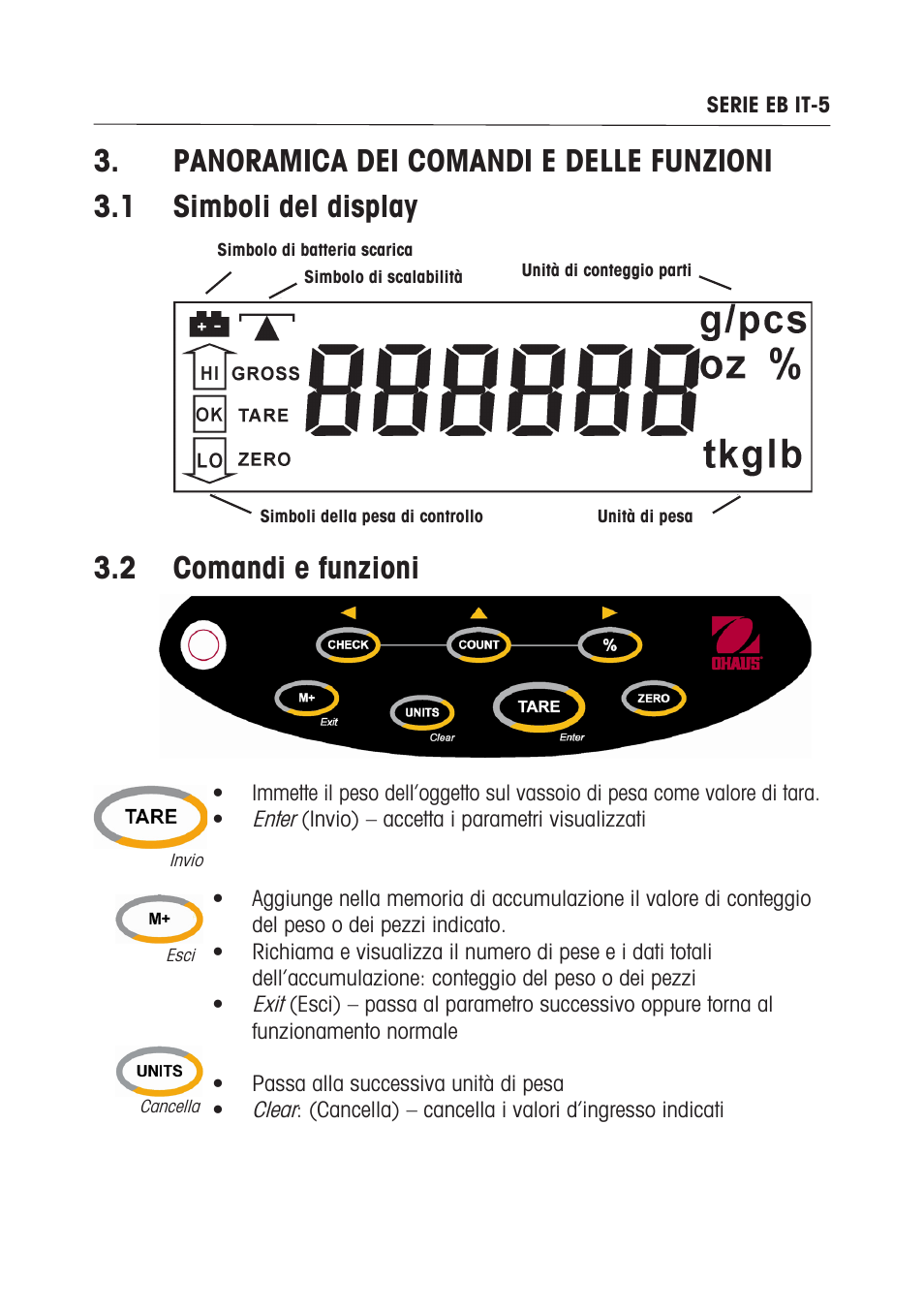 Ohaus EB COMPACT SCALES Manual multi User Manual | Page 67 / 80