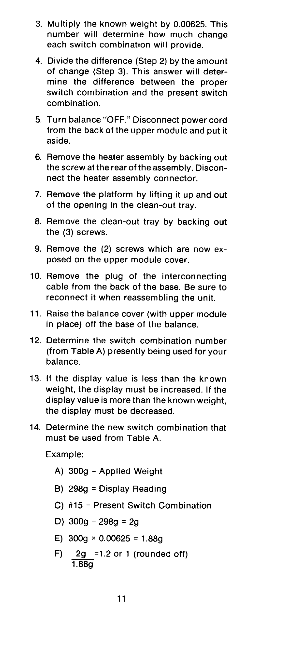 Ohaus MB300 Electronic Balances User Manual | Page 11 / 29