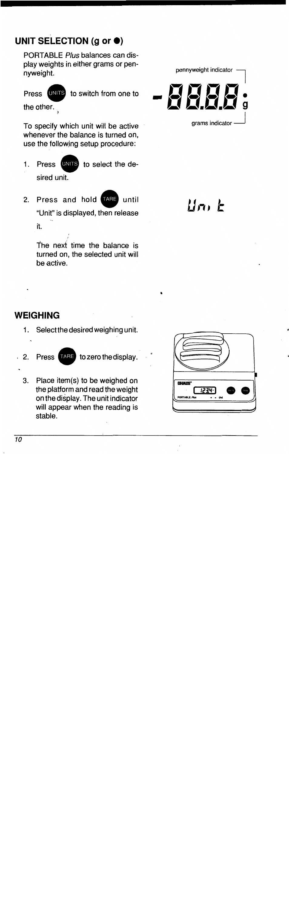 Ohaus C 305 ELECTRONIC BALANCE User Manual | Page 20 / 64