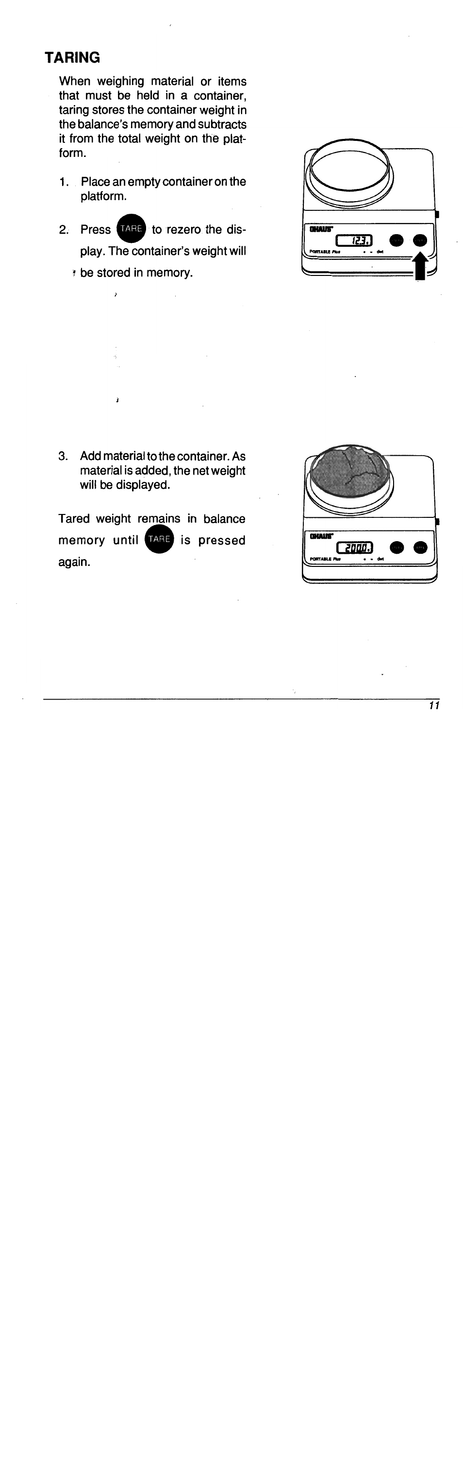 Ohaus C 305 ELECTRONIC BALANCE User Manual | Page 21 / 64