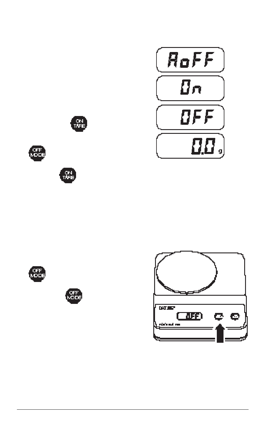 Auto shut off, Turning the balance off | Ohaus C 305 ELECTRONIC BALANCE User Manual | Page 34 / 64