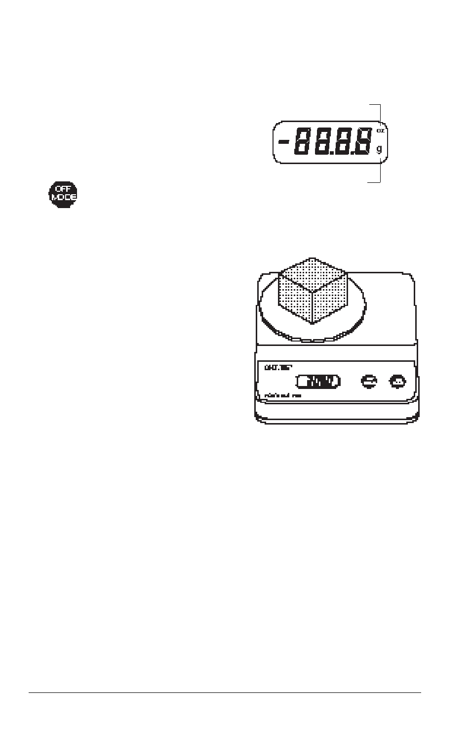 Unit selection, Weighing, Unit selection (g or oz) | Ohaus C 305 ELECTRONIC BALANCE User Manual | Page 38 / 64