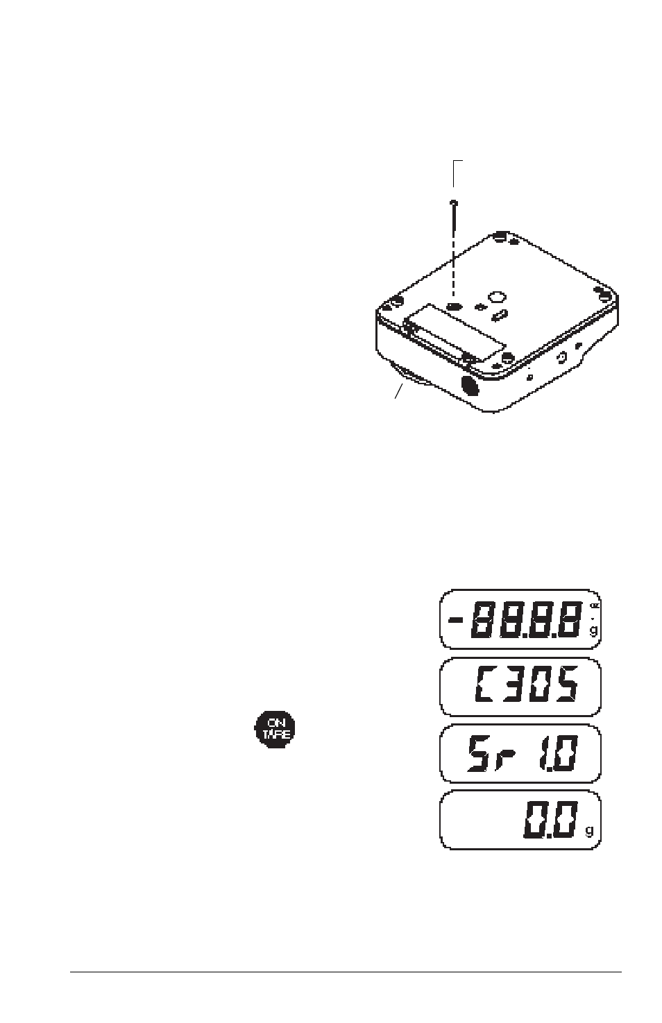 Weigh below hook, Operation, Tuning on the balance | Ohaus C 305 ELECTRONIC BALANCE User Manual | Page 52 / 64