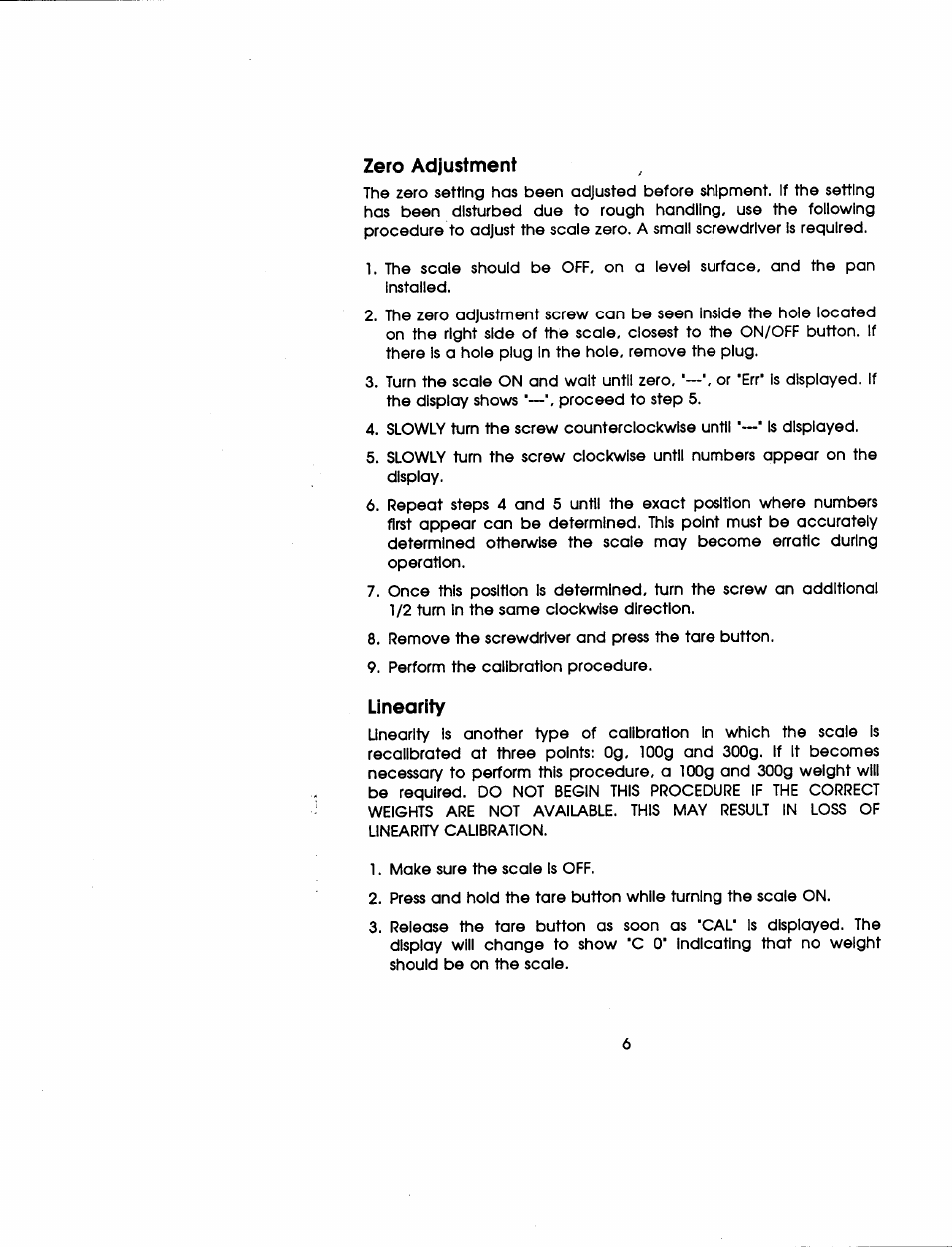 Ohaus C 305 ELECTRONIC BALANCE User Manual | Page 7 / 64