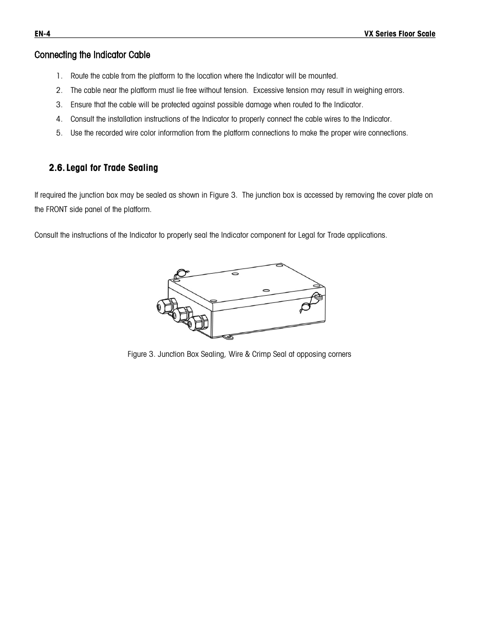 Legal for trade sealing | Ohaus VX SERIES FLOOR SCALES Manual User Manual | Page 8 / 17