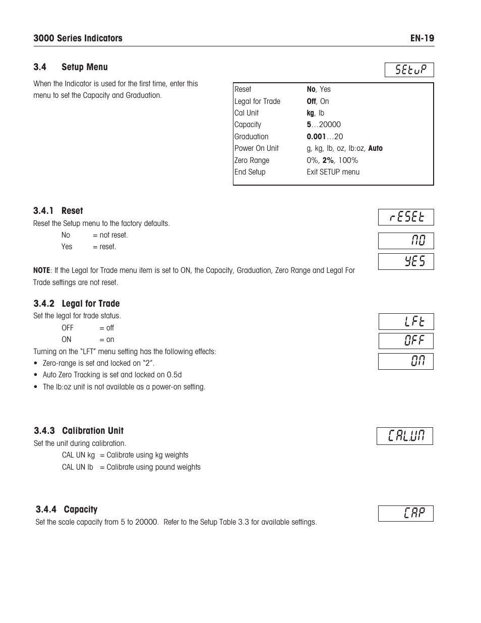 Ohaus T31XW Indicator Manual en User Manual | Page 21 / 46