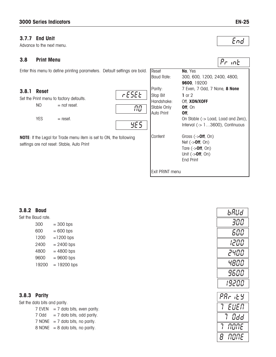 Ohaus T31XW Indicator Manual en User Manual | Page 27 / 46