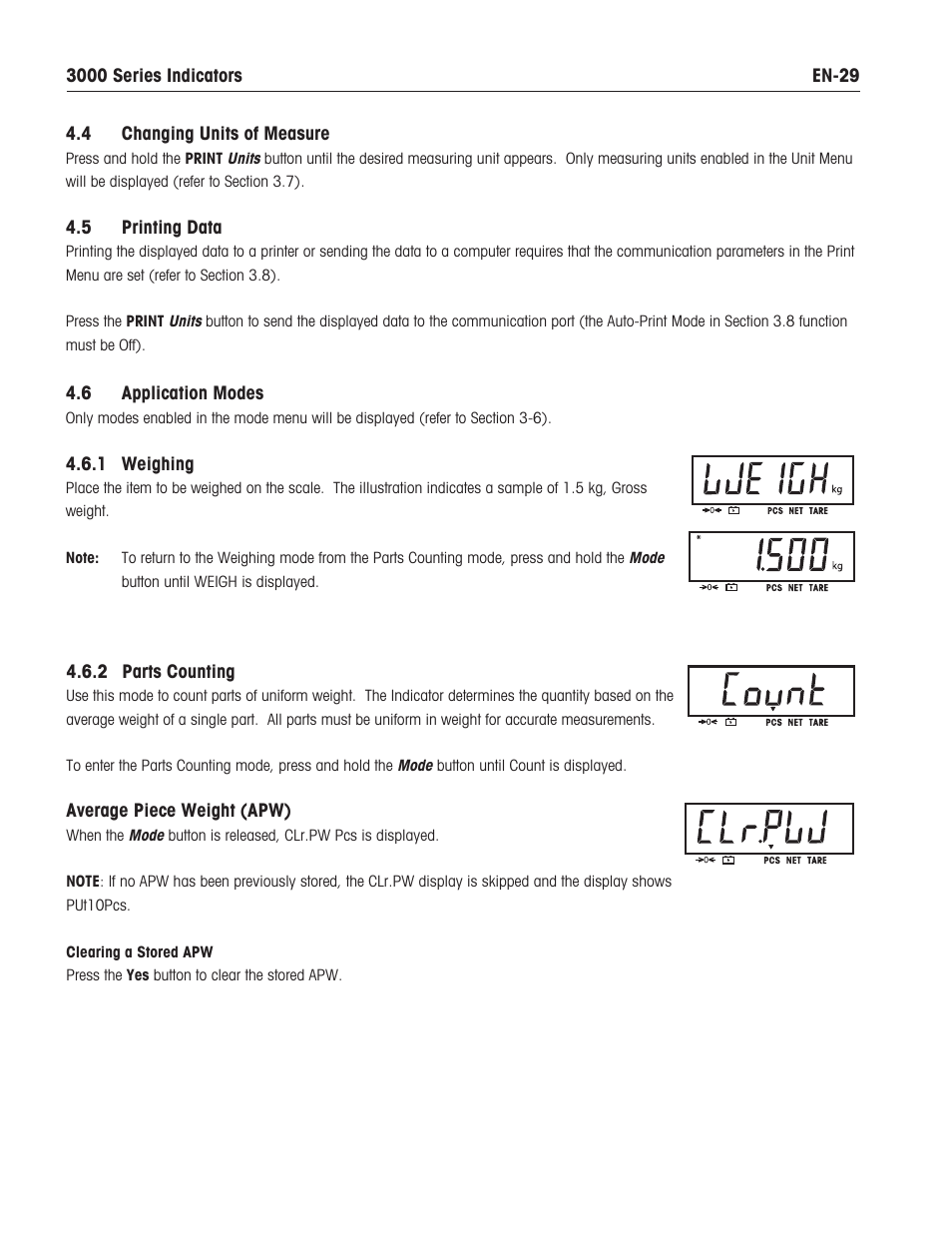 Ohaus T31XW Indicator Manual en User Manual | Page 31 / 46