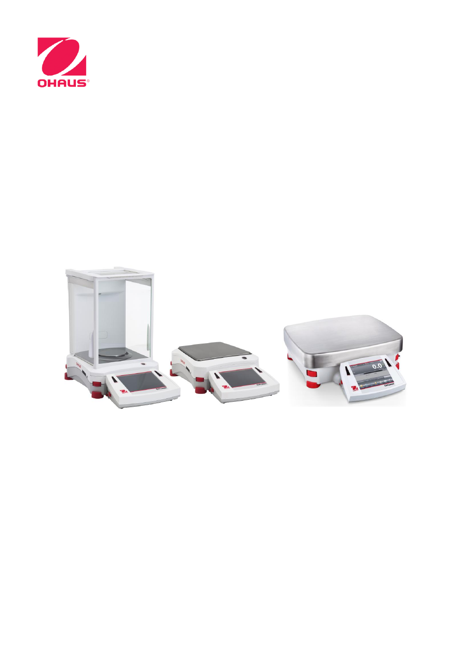 Ohaus EXPLORER PRECISION HIGH CAPACITY BALANCES Manual User Manual | 156 pages
