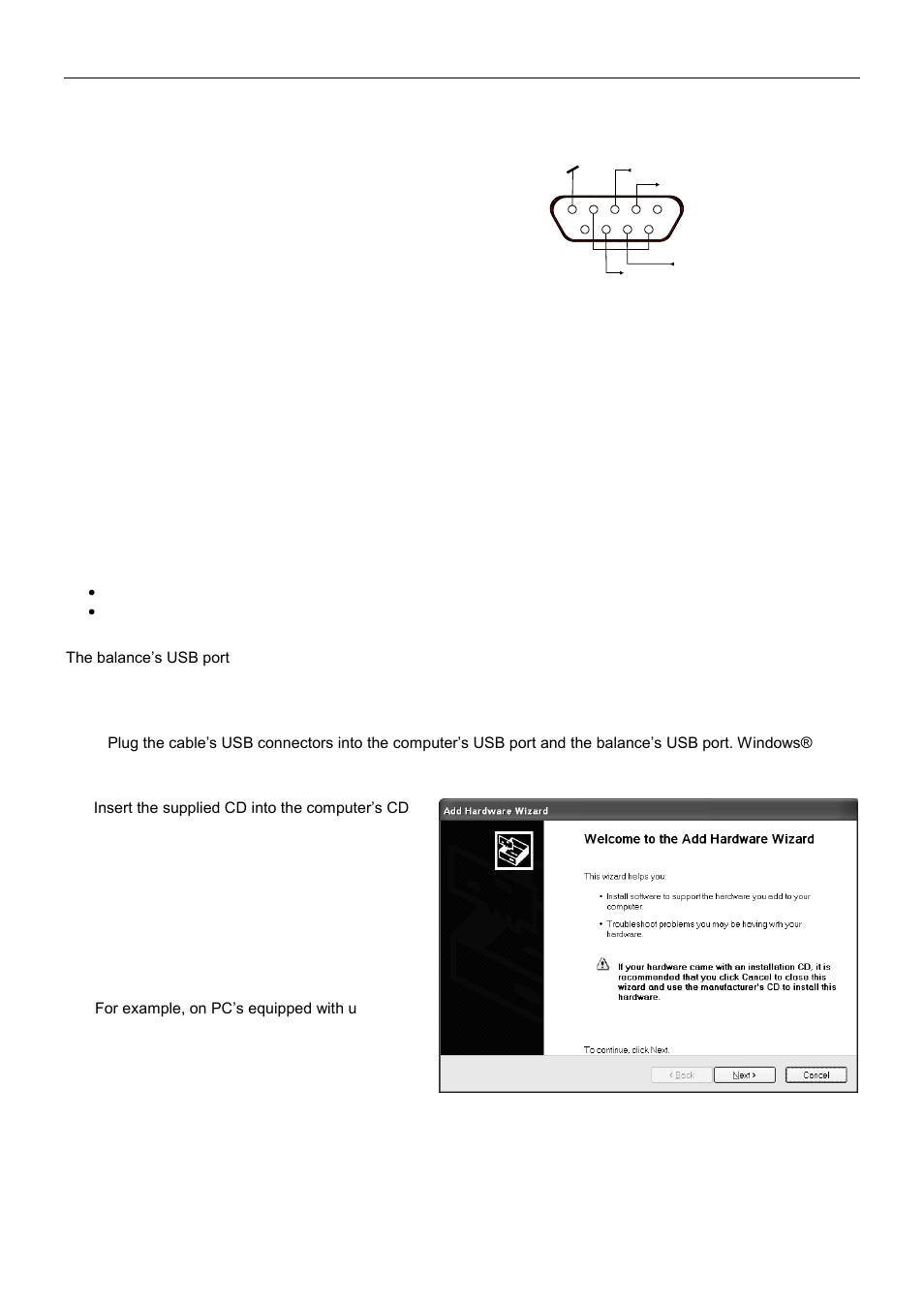 En-146 explorer balances, 6 the usb interface, System requirements | Usb connection, Virtual port software installation | Ohaus EXPLORER PRECISION HIGH CAPACITY BALANCES Manual User Manual | Page 148 / 156