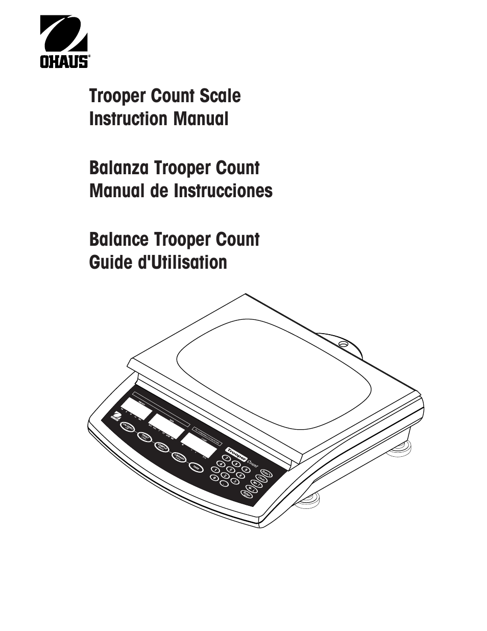 Ohaus TROOPER COMPACT COUNTING SCALES Manual multi User Manual | 104 pages