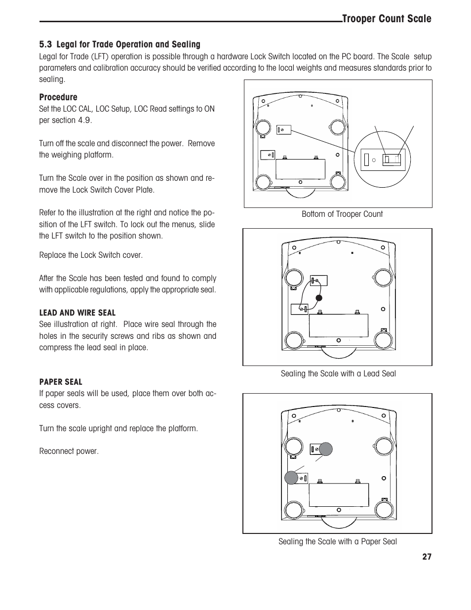 Trooper count scale | Ohaus TROOPER COMPACT COUNTING SCALES Manual multi User Manual | Page 31 / 104