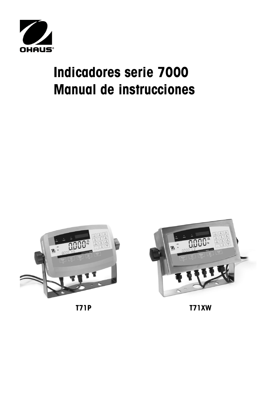 Ohaus DEFENDER 7000 BENCH SCALES Manual es User Manual | 80 pages